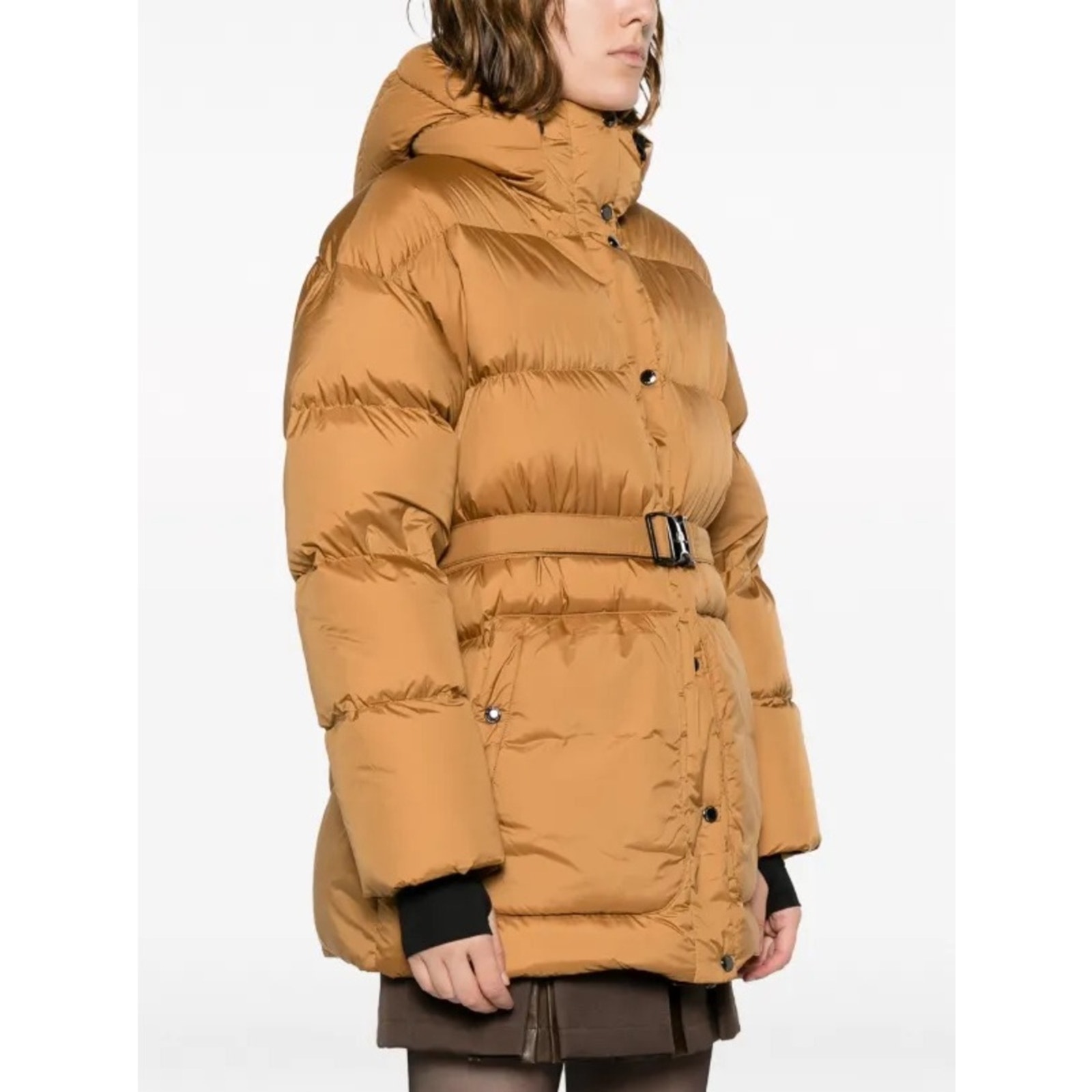 J.Lindeberg Coyote Down Parka Chipmunk Brown Belted Jacket Women’s Small Nwt — image 2 of 8